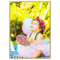 Vidaxl Foto okvirji 3 kosi namizni zlati 18x24 cm MDF