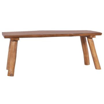 Vidaxl Vrtna klop 120 cm trdna tikovina