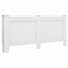 Vidaxl Pokrovi za radiatorje 2 kosa beli 172x19x81,5 cm mediapan