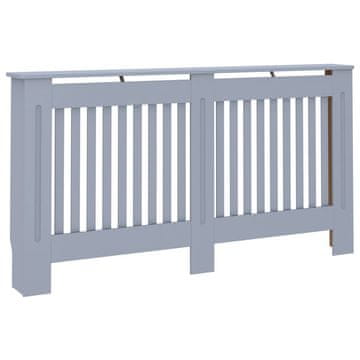 Vidaxl Pokrov za radiator antraciten 152x19x81,5 cm mediapan