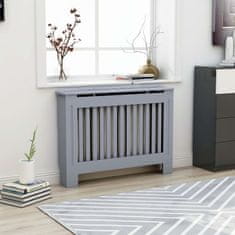 Vidaxl Pokrov za radiator antraciten 112x19x81 cm mediapan