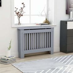 Greatstore Pokrov za radiator antraciten 112x19x81 cm mediapan