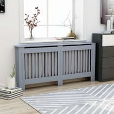 Greatstore Pokrov za radiator antraciten 172x19x81 cm mediapan