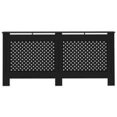 shumee Pokrov za radiator črn 172x19x81 cm mediapan