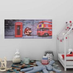 Vidaxl Slika na platnu London večbarvna 150x60 cm