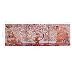 Vidaxl Slika na platnu rumeno drevo 120x40 cm