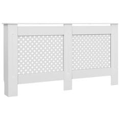 shumee Pokrovi za radiatorje 2 kosa beli 152x19x81,5 cm mediapan