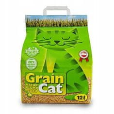 Grain Cat naravni sprijemljivi mačji posip, 12 l