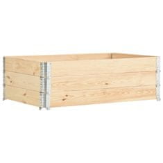 Vidaxl Paletni okvirji 3 kosi 50x150 cm trdna borovina