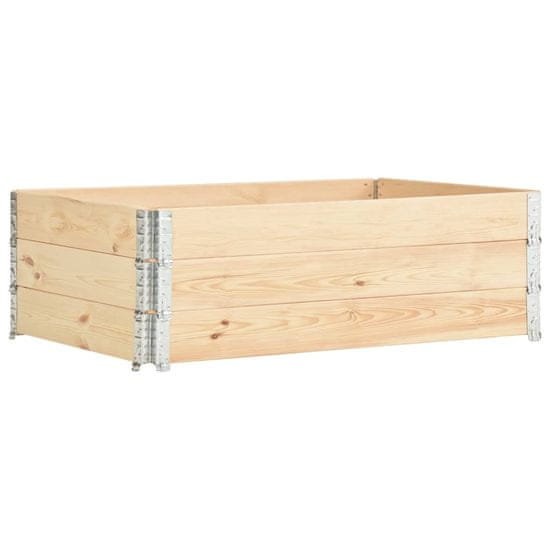 Vidaxl Paletni okvirji 3 kosi 50x150 cm trdna borovina