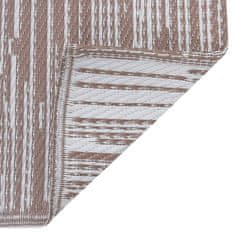 Vidaxl Zunanja preproga ARAKIL rjava 160x230 cm PP