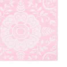 Greatstore Zunanja preproga roza 160x230 cm PP