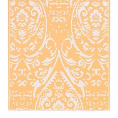 Vidaxl Zunanja preproga oranžna in bela 120x180 cm PP