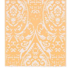 Vidaxl Zunanja preproga oranžna in bela 160x230 cm PP