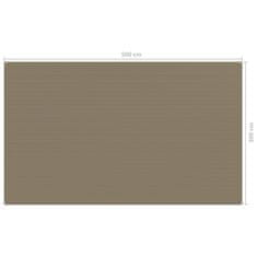 Vidaxl Preproga za šotor 300x500 cm taupe