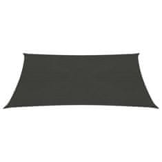 Vidaxl Senčno jadro 160 g/m² antracitno 2x2,5 m HDPE