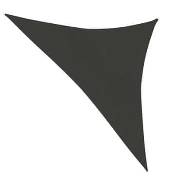 Vidaxl Senčno jadro 160 g/m² antracitno 3,5x3,5x4,9 m HDPE