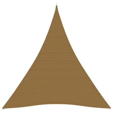 Vidaxl Senčno jadro 160 g/m² taupe 5x6x6 m HDPE