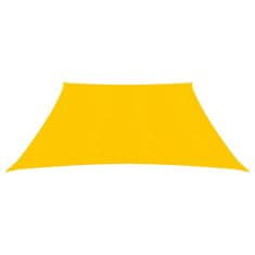 Vidaxl Senčno jadro 160 g/m2 rumeno 3/4x2 m HDPE