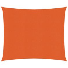 Vidaxl Senčno jadro 160 g/m² oranžno 2,5x2,5 m HDPE