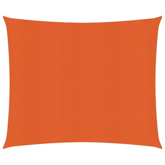 Vidaxl Senčno jadro 160 g/m² oranžno 2,5x2,5 m HDPE