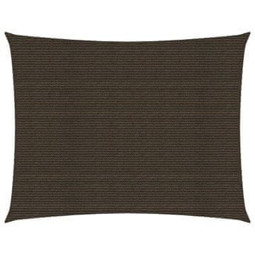 Vidaxl Senčno jadro 160 g/m² rjavo 2x3 m HDPE