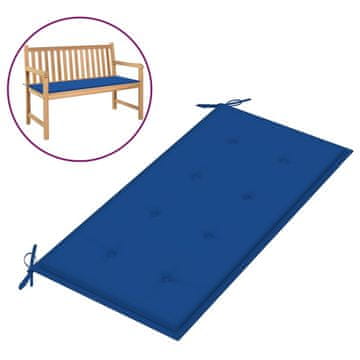 Vidaxl Blazina za vrtno klop modra 100x50x3 cm oxford tkanina