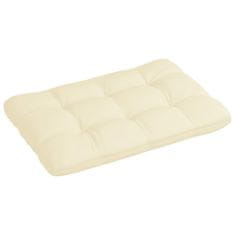 Vidaxl Blazina za kavč iz palet krem 120x80x12 cm