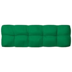 Vidaxl Blazina za kavč iz palet zelena 120x40x12 cm