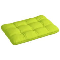 Vidaxl Blazina za kavč iz palet svetlo zelena 120x80x12 cm