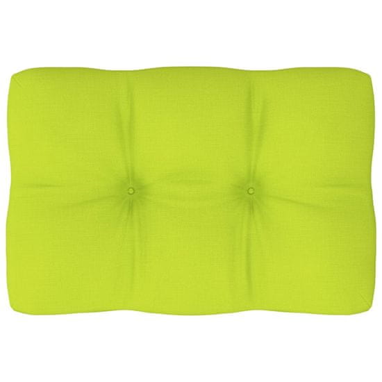 Vidaxl Blazina za kavč iz palet svetlo zelena 60x40x12 cm
