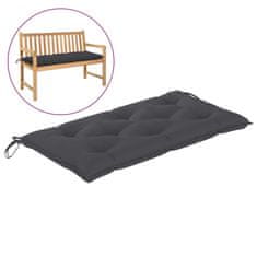 Vidaxl Blazina za vrtno klop antracitna 100x50x7 cm blago