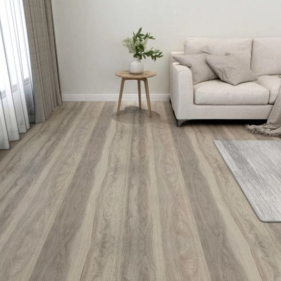 Vidaxl Samolepilne talne plošče 55 kosov PVC 5,11 m2 taupe