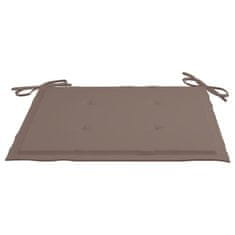 Vidaxl Blazine za vrtne stole 6 kosov taupe 40x40x4 cm oxford tkanina
