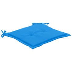 Vidaxl Blazine za vrtne stole 4 kosi modre 50x50x3 cm oxford tkanina