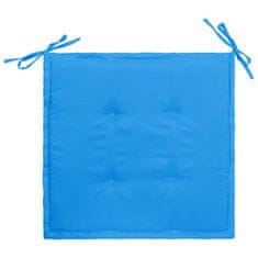 Vidaxl Blazine za vrtne stole 6 kosov modre 50x50x3 cm oxford tkanina