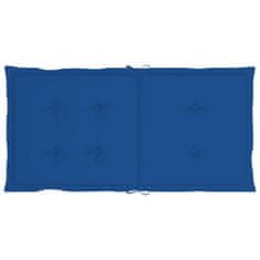 Vidaxl Blazine za vrtne stole 4 kosi kraljevsko modre 100x50x3 cm