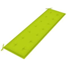 Vidaxl Blazina za vrtno klop svetlo zelena 180x50x3 cm oxford tkanina