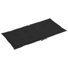 Vidaxl Blazine za vrtne stole 6 kosov črne 100x50x3 cm oxford tkanina