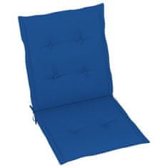 Vidaxl Blazine za vrtne stole 6 kosov kraljevsko modre 100x50x4 cm