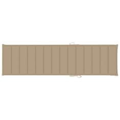 Vidaxl Blazina za ležalnik bež 200x50x3 cm oxford tkanina