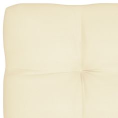 Vidaxl Blazina za kavč iz palet krem 120x80x12 cm