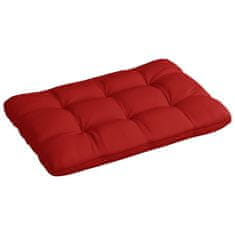 Vidaxl Blazina za kavč iz palet rdeča 120x80x12