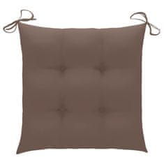 Vidaxl Blazine za stole 4 kosi taupe 50x50x7 cm oxford tkanina