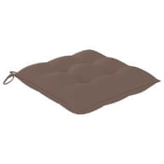 Vidaxl Blazine za stole 4 kosi taupe 40x40x7 cm oxford tkanina