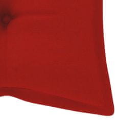 Vidaxl Blazina za gugalnico rdeča 120 cm blago