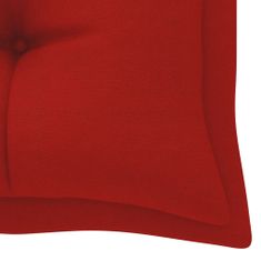 Vidaxl Blazina za gugalnico rdeča 180 cm blago