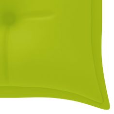 Vidaxl Blazina za gugalnico svetlo zelena 150 cm blago
