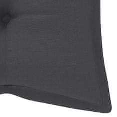 Vidaxl Blazina za vrtno klop antracit 120x(50+50)x7 cm oxford tkanina
