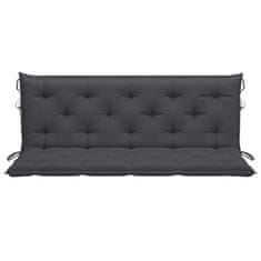 Vidaxl Blazina za gugalni stol antracitna 150 cm blago